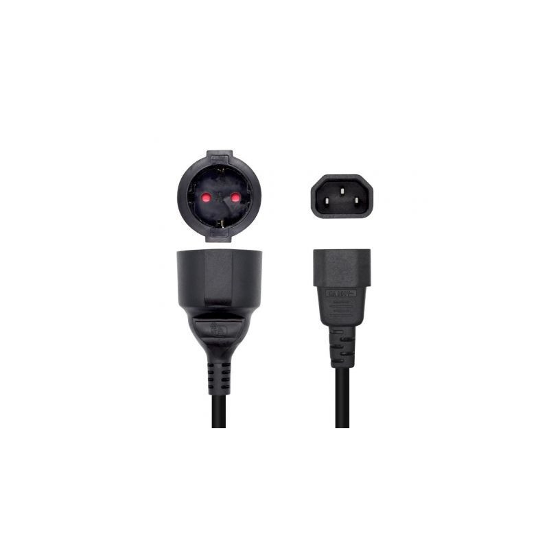 Adaptador Alimentación Aisens A132-0467/ C14 Macho - CEE7 He | APLIUM