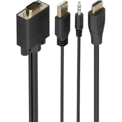 Cable Conversor Aisens A115-1008 SVGA Macho - USB Macho - Ja | APLIUM