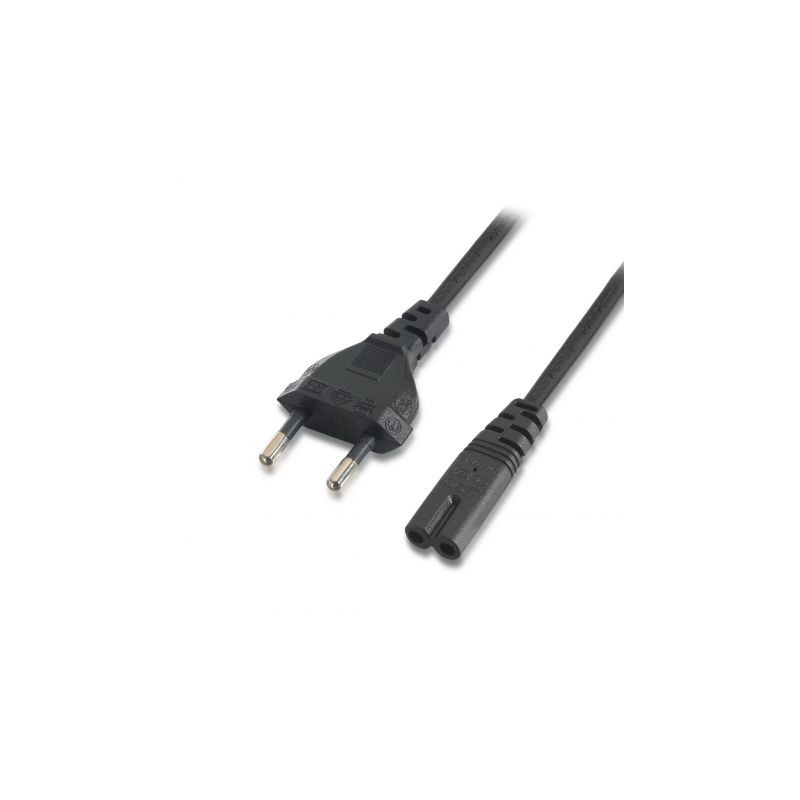 Cable Alimentación Forma 8 Aisens A132-0173/ CEE7/16 Macho - | APLIUM