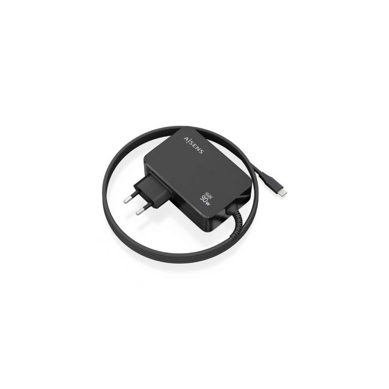 Cargador de Portátil GaN Aisens ASCH-1PD90WL034-BK/ 1xUSB Ti | APLIUM