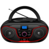 Radio CD Daewoo DW3013/ 4W/ a Pilas/ Rojo | APLIUM
