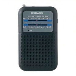 Radio Portátil Daewoo DW1008/ a Pilas/ Negra | APLIUM