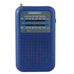 Radio Portátil Daewoo DW1008/ a Pilas/ Azul | APLIUM