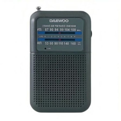 Radio Portátil Daewoo DW1008/ a Pilas/ Gris | APLIUM