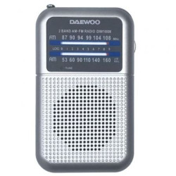Radio Portátil Daewoo DW1008/ a Pilas/ Plata | APLIUM