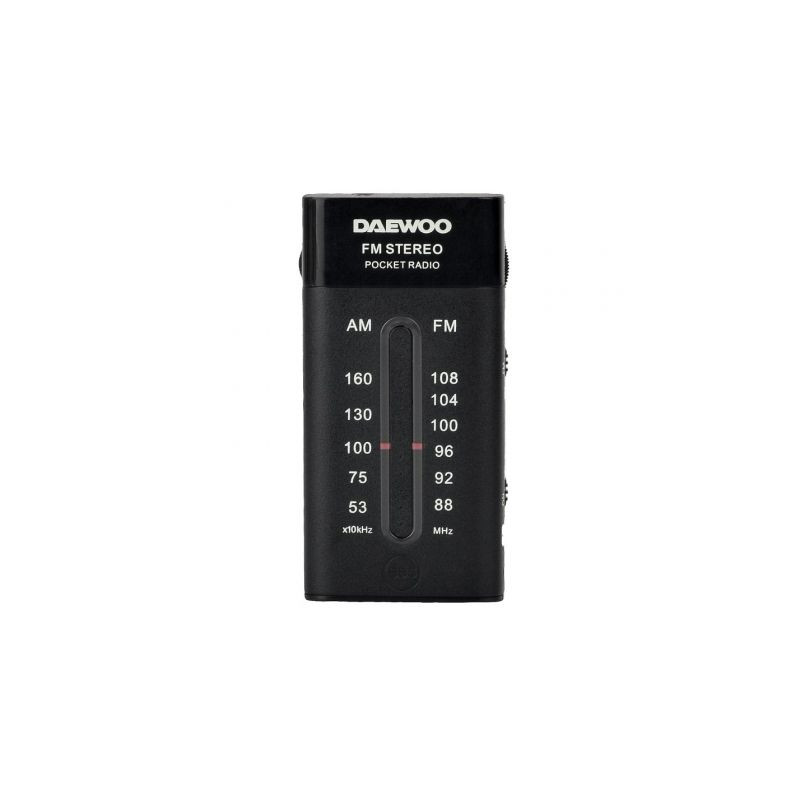 Radio Portátil Daewoo DW1109/ a Pilas/ Negra | APLIUM