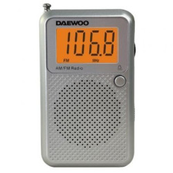 Radio Portátil Daewoo DW1115/ a Pilas/ Gris | APLIUM