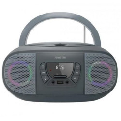 Radio CD Fonestar BOOM-GO-G/ 13W/ a Pilas/ con Cable/ Gris | APLIUM