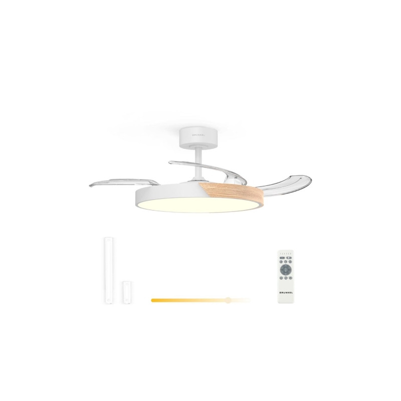 Ventilador de Techo Grunkel SKYDUAL42/ 30W/ 4 Aspas 106cm/ 6 | APLIUM