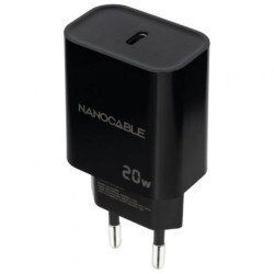 Cargador de Pared Nanocable 10.10.2006/ 1xUSB Tipo-C/ 20W/ N | APLIUM
