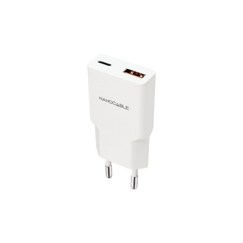 Cargador de Pared Nanocable 10.10.2025/ 1xUSB Tipo-C/ 1xUSB/ | APLIUM