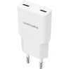 Cargador de Pared Nanocable 10.10.2026/ 2xUSB Tipo-C/ 25W/ B | APLIUM