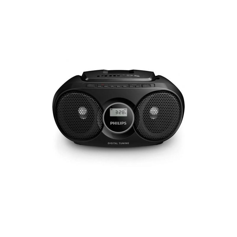 Radio CD Philips AZ215B/12/ 3W/ a Pilas/ Negra | APLIUM