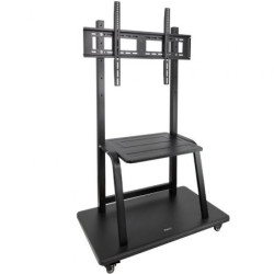 Soporte de Suelo Ajustable con Ruedas TooQ FS20101M-B para T | APLIUM