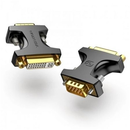 VGA Male To DVI Female Adapter Black | APLIUM