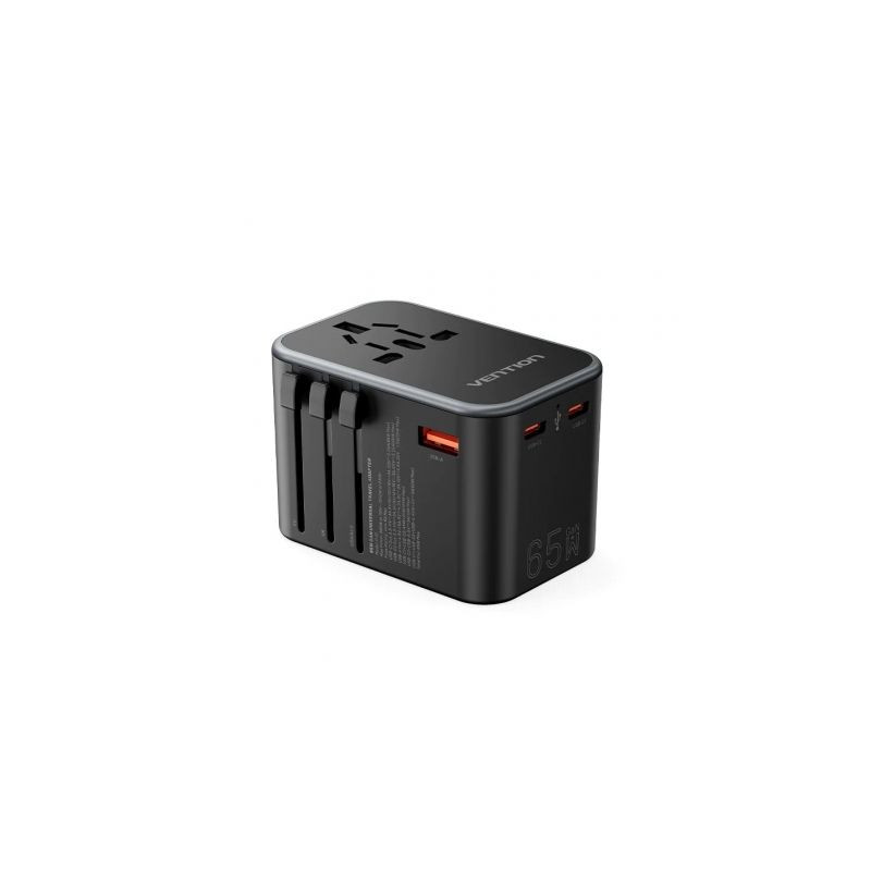 3-PORT USB (C+C+A) Gan Universa L Travel Adapter (65W/65W/30 | APLIUM