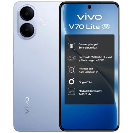 Smartphone Vivo V70 Lite 6GB/ 256GB/ 6.77"/ 5G/ Azul | APLIUM