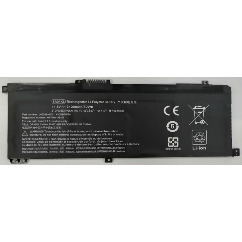 Laptop Battery for HP 50.32Wh