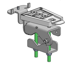 Clamp With Quick Release And K-slot For Cleaning Cart Black | APLIUM