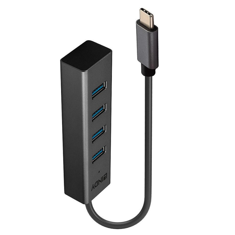 Lindy 43325 hub de interfaz USB 3.2 Gen 1 (3.1 Gen 1) Type-C | APLIUM