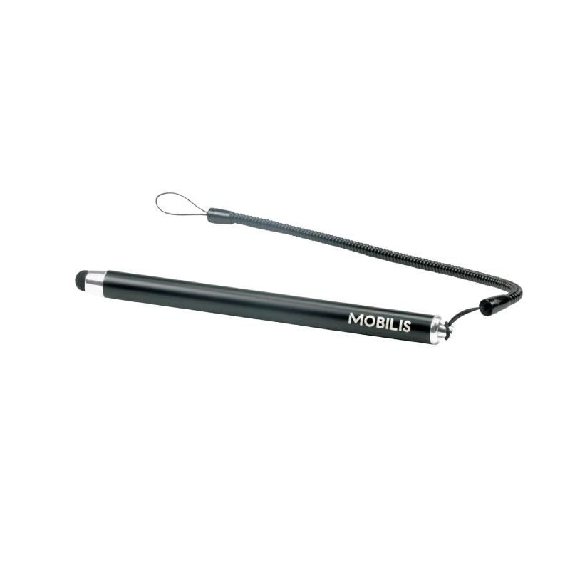 Pack Of 10 Black Capacitive Stylus Matte BLACK+SPIRAL Cord | APLIUM