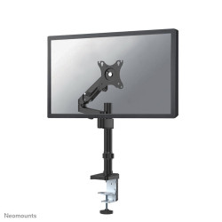 Neomounts Desk Pole Mount (CLAMP/GROMMET) Black 17-27IN | APLIUM