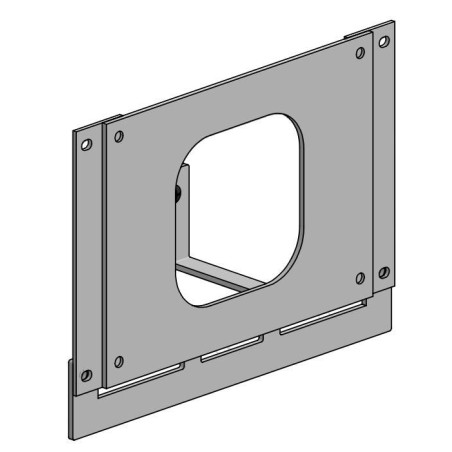 Kiosk bracket and coverplate