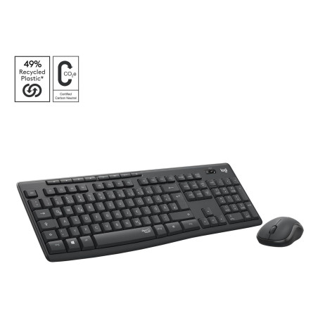 MK295 Silent Wireless Combo Graphite Ch Central | APLIUM
