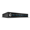 Lindy 43128 hub de interfaz 5000 Mbit/s Negro | APLIUM