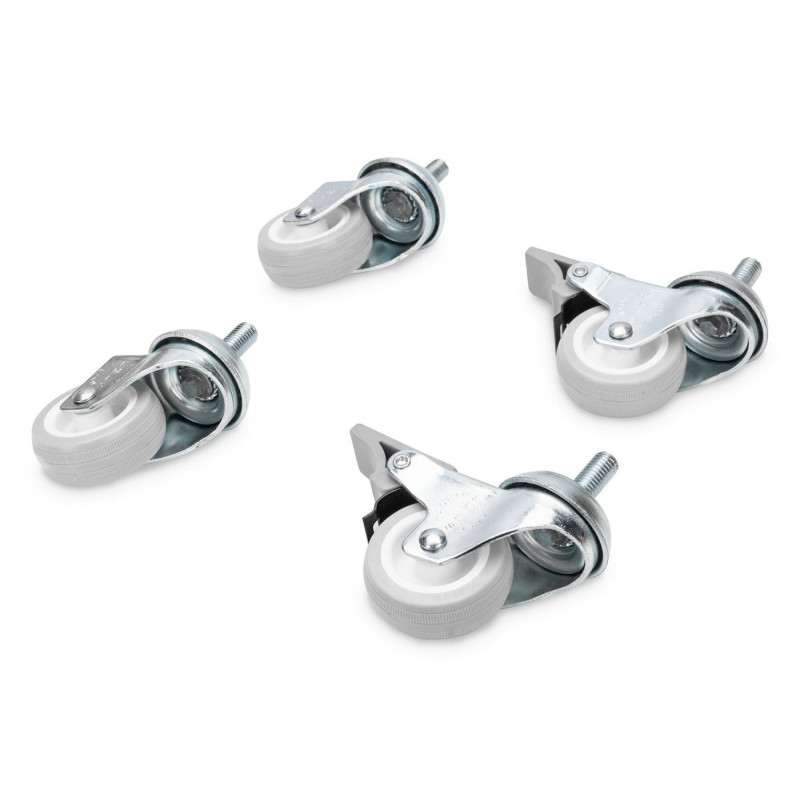 Lockable castors for standard