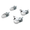 Lockable castors for standard