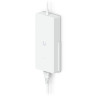 An AC power adapter delivers