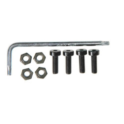 Set of screws with nut