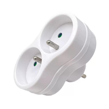 Plug EU to 2French Type E,