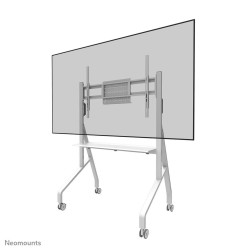 Mobile Floor Stand For 55-86IN Screens - White | APLIUM