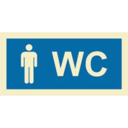 200X100 Male Restroom Sign | APLIUM