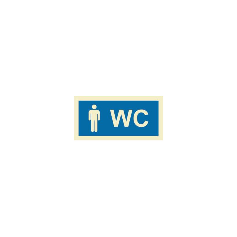200X100 Male Restroom Sign | APLIUM