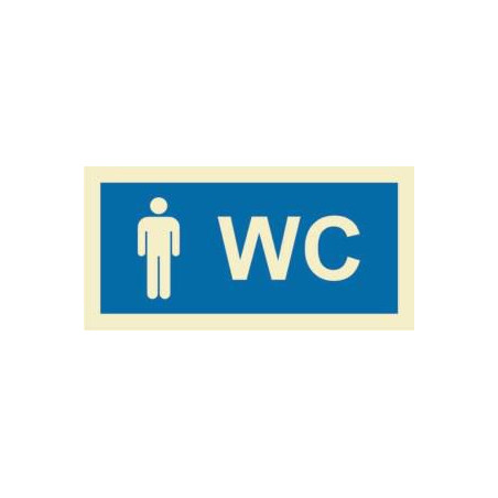 200X100 Male Restroom Sign | APLIUM