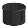 Anti-wobble plastic sleeve