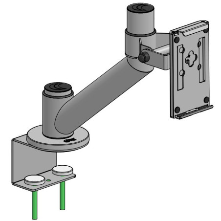Desk mount SP2 90mm w. angled