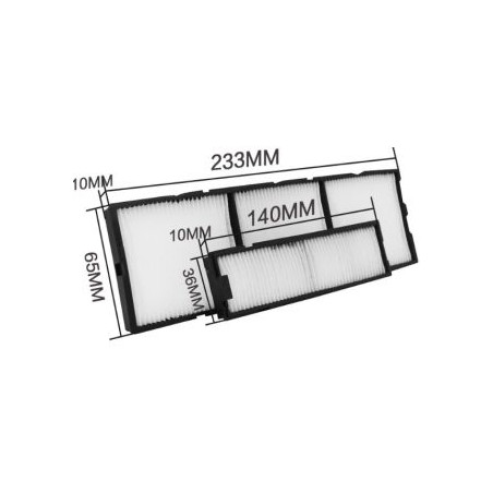 Projector filter for Panasonic