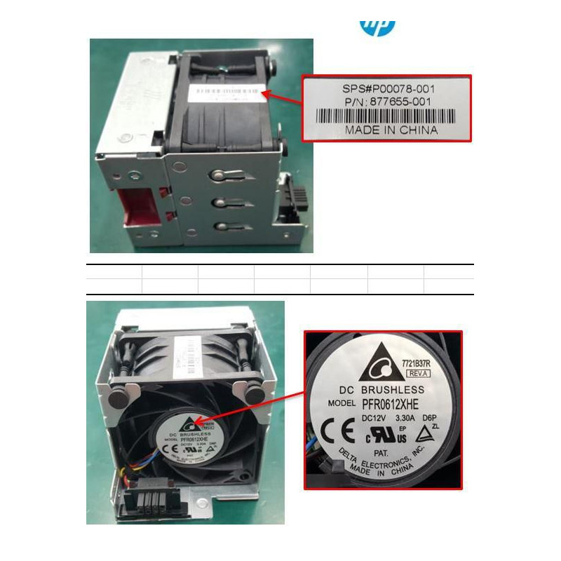 Assy, Fan module, DL180G10 SD.