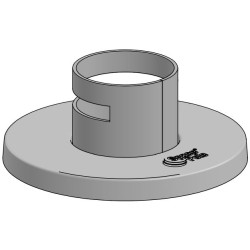 SP2-40mm pole mount -WHITE-