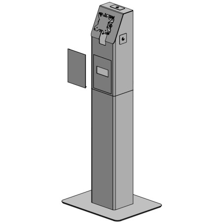 Floor standing self service