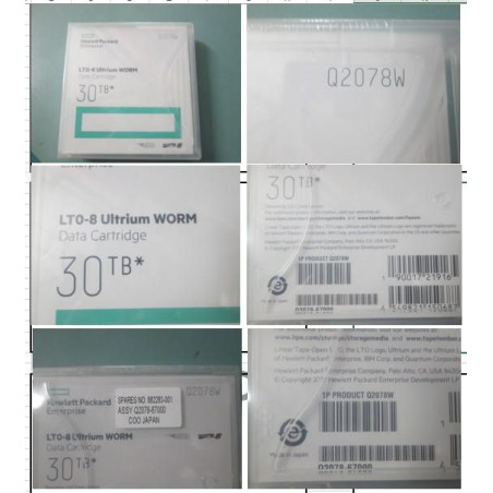 LTO-8 data cartridge, 30TB