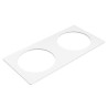 Powerdot Twin Frame White