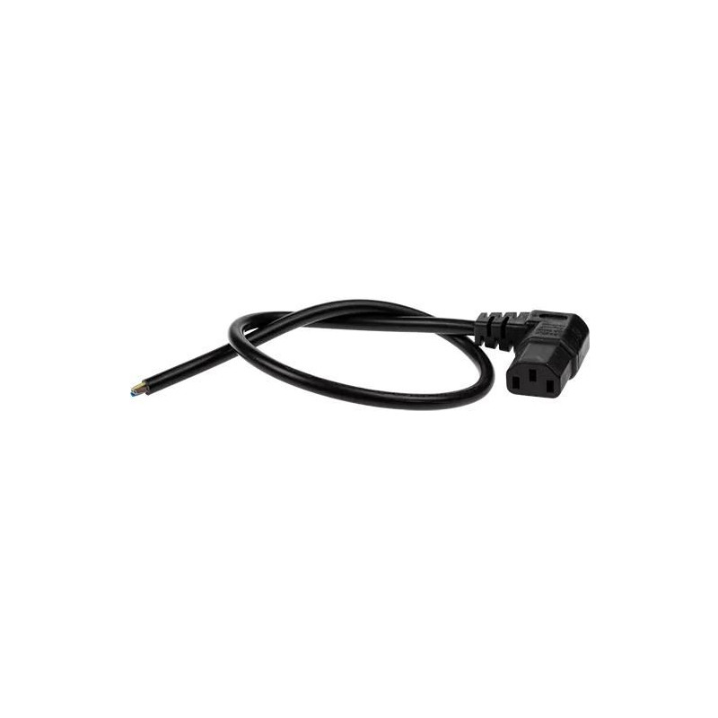 Mains Cable Angl C13-OPN 0.5M . | APLIUM
