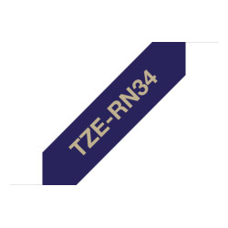 Tape/TZERN34 12MM GOLD ON D BLUE RIBBON