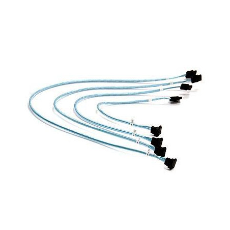 4 X Round Sata Cable 0.43 M