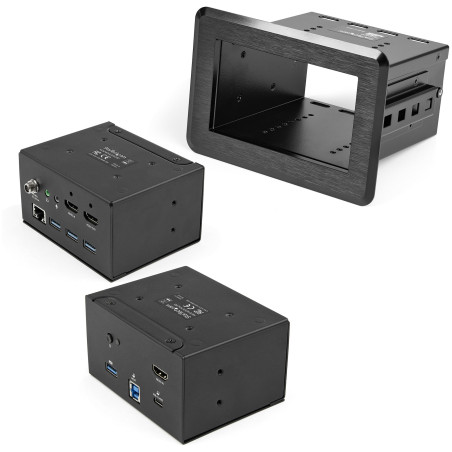 In-Table Conference Room Laptop Dock
